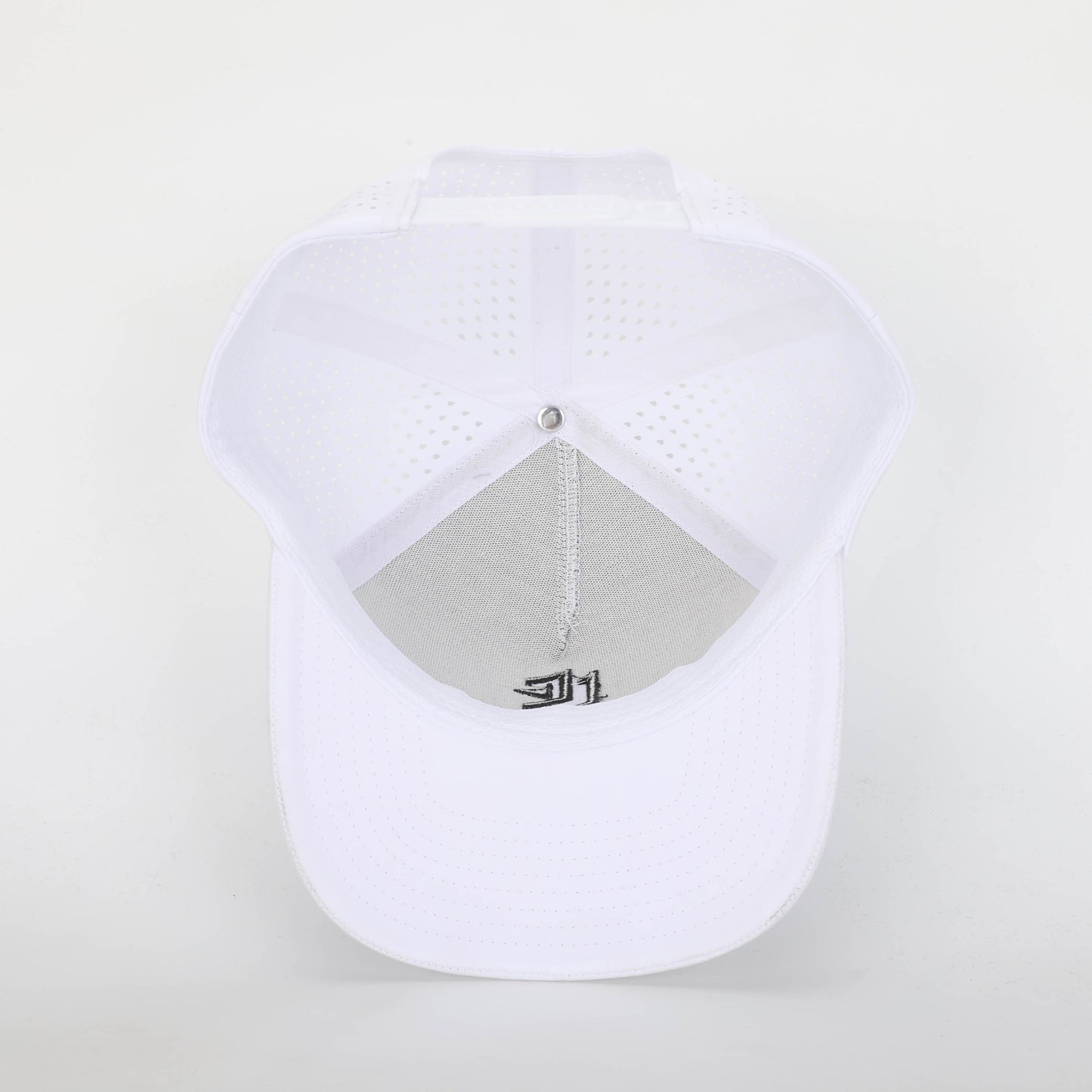 5 Panel White CC Cap